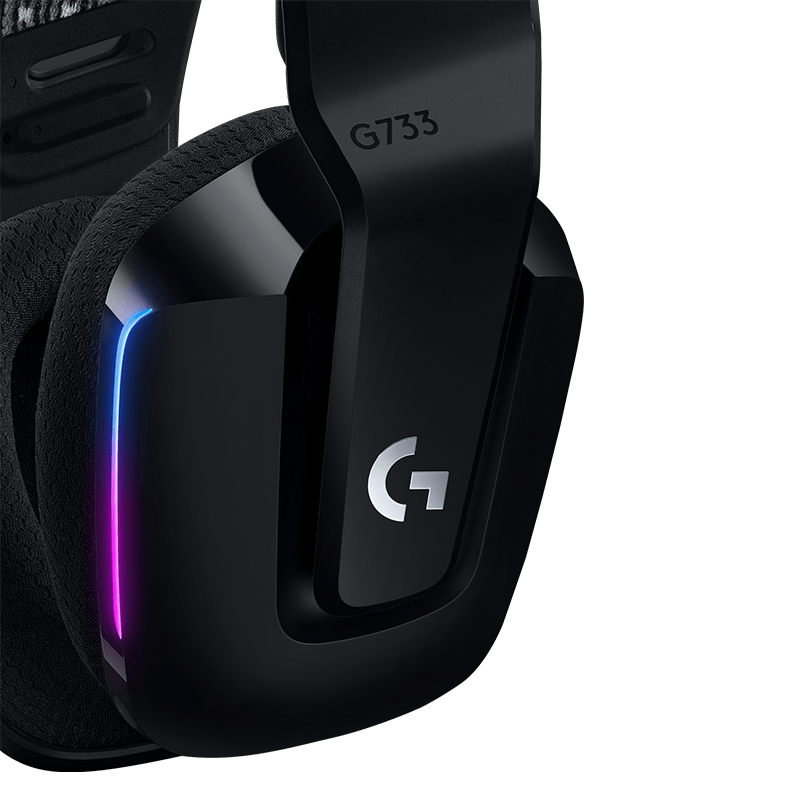 罗技G733LIGHTSPEED无线RGB游戏耳机麦克风（黑色）
